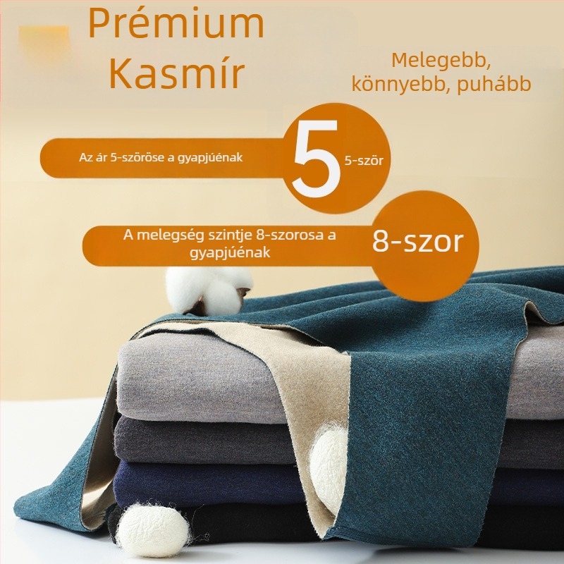 Férfi thermál mellény fleece-bel belsővel, varrat nélküli, meleg alréteg