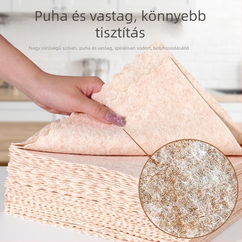 Vastag luffa törlőkendő edényekhez, nedvszívó, zsírtalan, konyhai tisztításra.