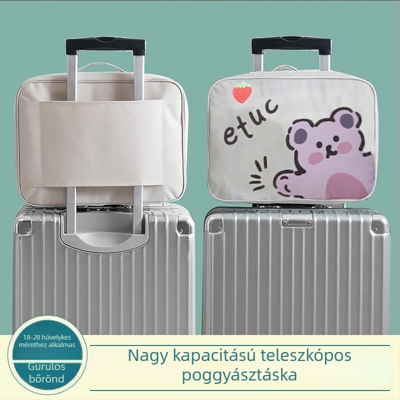 Rövid utazásokhoz tervezett utazási tároló táska, többfunkciós ruhatartó szervező, hordozható nagy kapacitású poggyász, vízálló