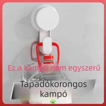 Erős vákuumos kampó fürdőszobába és a konyhába, törölközőtartó az ajtóra, nyom nélkül