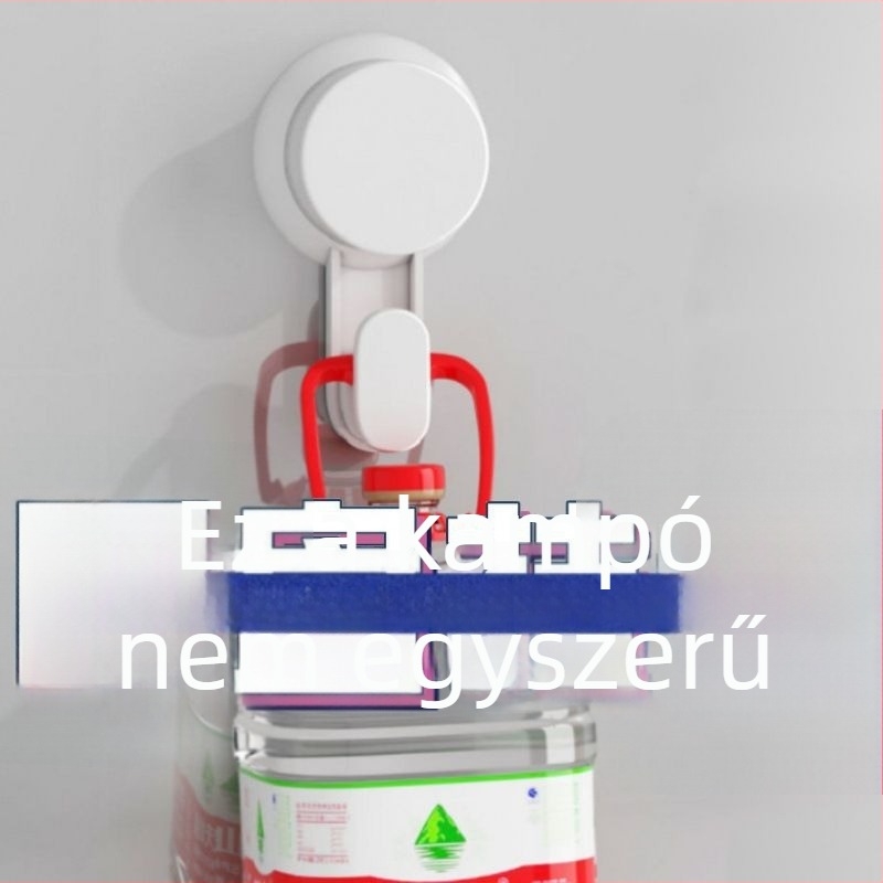 Erős vákuumos kampó fürdőszobába és a konyhába, törölközőtartó az ajtóra, nyom nélkül