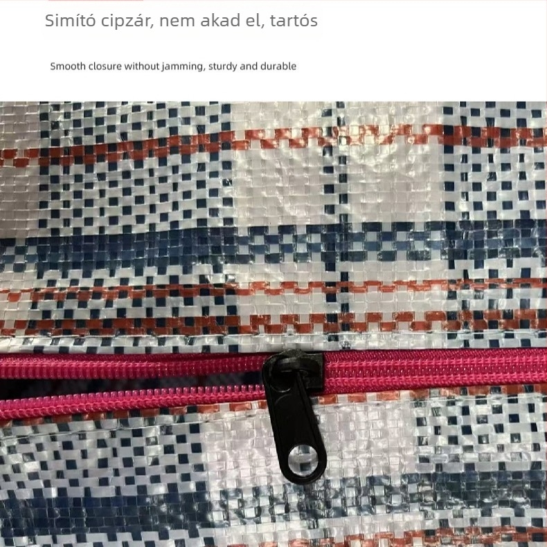 Laminált vízálló költöztető táska – Szövött tárolótáska ruhákhoz és takarókhoz, nagy méret, hordozható kollégiumi tároló