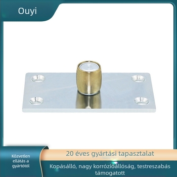 Tolóajtó hardverkészlet talajvezető sínnel, görgőkkel és stopperrel – acélból, modern minimalist stílus, testreszabható méret, 100 kg-ig