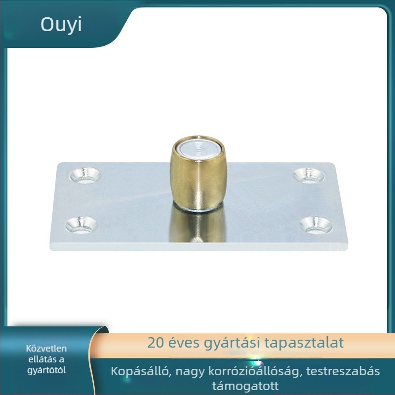 Tolóajtó hardverkészlet talajvezető sínnel, görgőkkel és stopperrel – acélból, modern minimalist stílus, testreszabható méret, 100 kg-ig