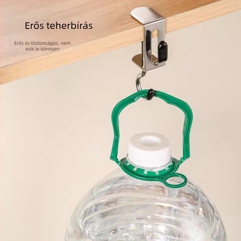 Íróasztal melletti hátizsák-akasztó, állítható, rozsdamentes acélból, diákok számára