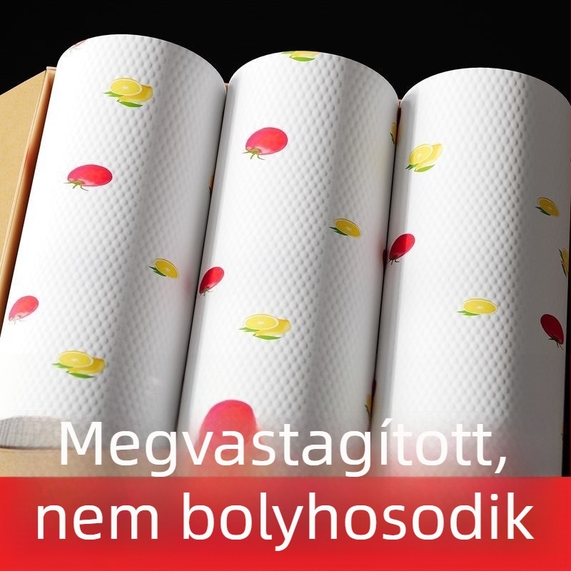 Konyhai nyomtatott nedvszövött kendő, egyszer használatos, vastított, nedves és száraz tisztításra