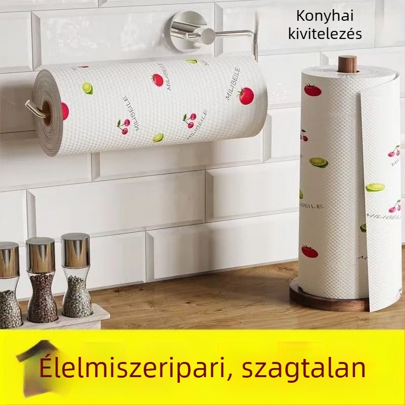 Konyhai nyomtatott nedvszövött kendő, egyszer használatos, vastított, nedves és száraz tisztításra