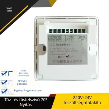 Elektromos ablaknyitó kapcsoló panel 86, 220V–24V transzformátor