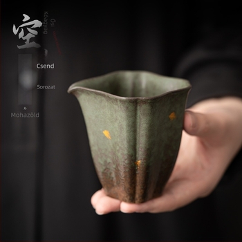 Vintage Gongfu teáskészlet japán stílusban, egyenlő részre osztó pohárral, teás tálcával és teás osztó készülékkel