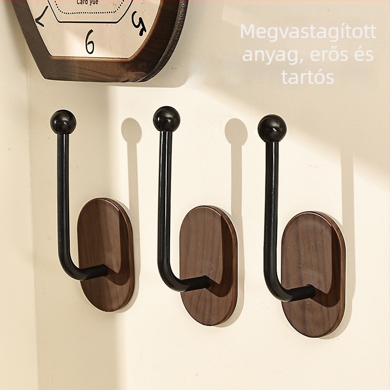 Fa mintás falikampó hajkiegészítők és ékszerek tárolására, ragasztós, fúrás nélkül