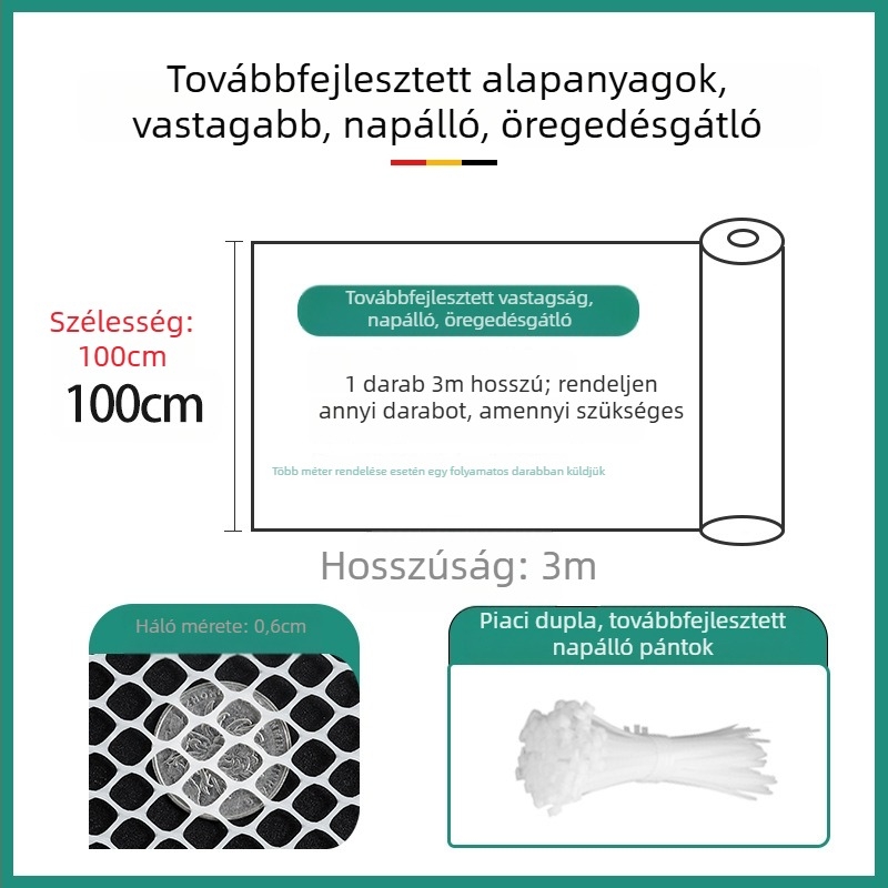 PVC balkonvédő háló ablakokra