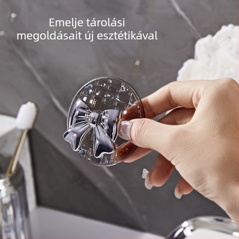 Baixi 4 darabos öntapadós kampó, fúrás nélkül, erős falra szerelhető fürdőszobában és gardróbban, nyom nélkül