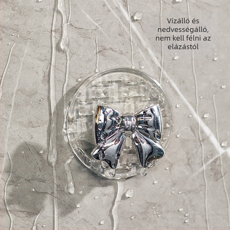 Baixi 4 darabos öntapadós kampó, fúrás nélkül, erős falra szerelhető fürdőszobában és gardróbban, nyom nélkül
