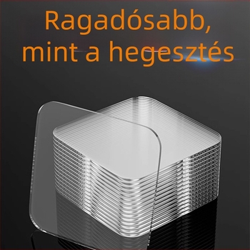 Erős ragasztó patch kétoldalas szalaggal – falra szerelhető kampó, fúrás nélkül, konyhához
