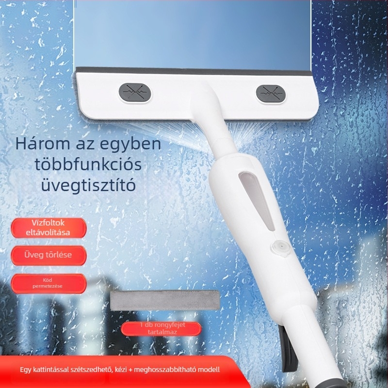 Új kétoldalas ablaktisztító eszköz vízpermettel