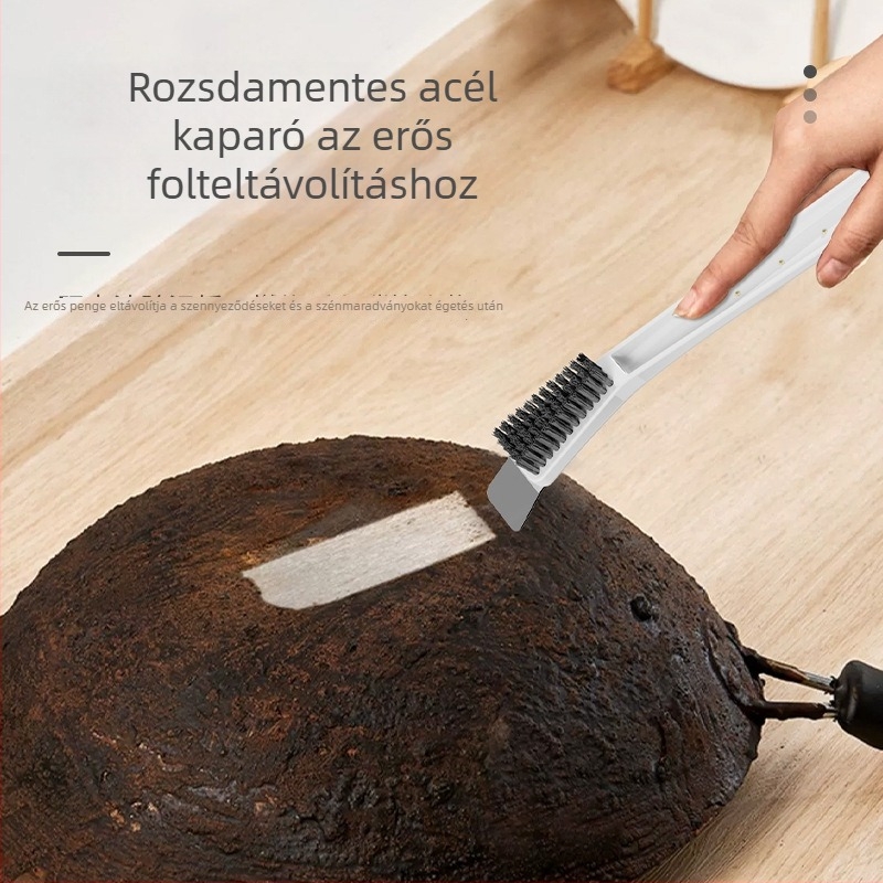 Forgatható gázsütőtisztító kefe, konyhai tisztító eszköz