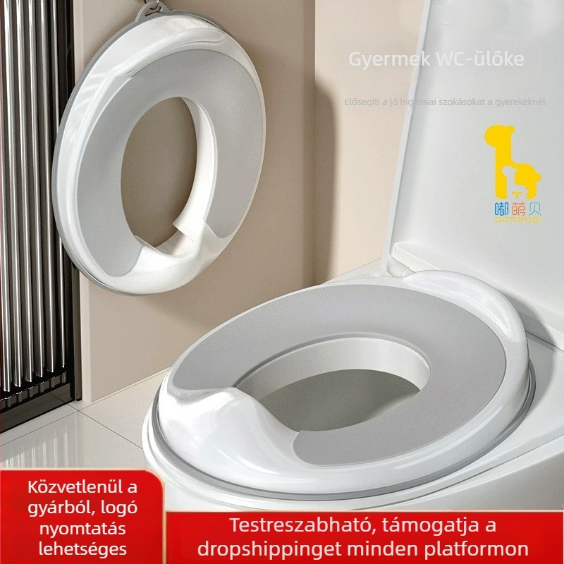 Gyermek WC-ülőgyűrű fiúknak és lányoknak, standard vécéhez illő, egyszerű kialakítás