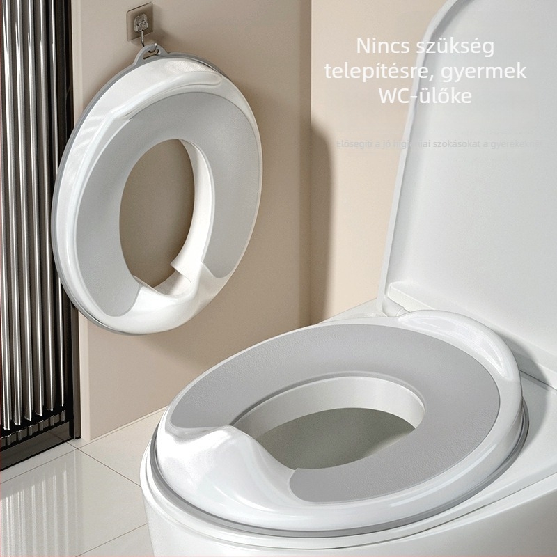 Gyermek WC-ülőgyűrű fiúknak és lányoknak, standard vécéhez illő, egyszerű kialakítás