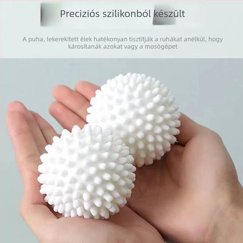 Extra nagy mosólabda tisztító funkcióval, tüskés felület, anti-gubancolódás, gyorsabb szárítás