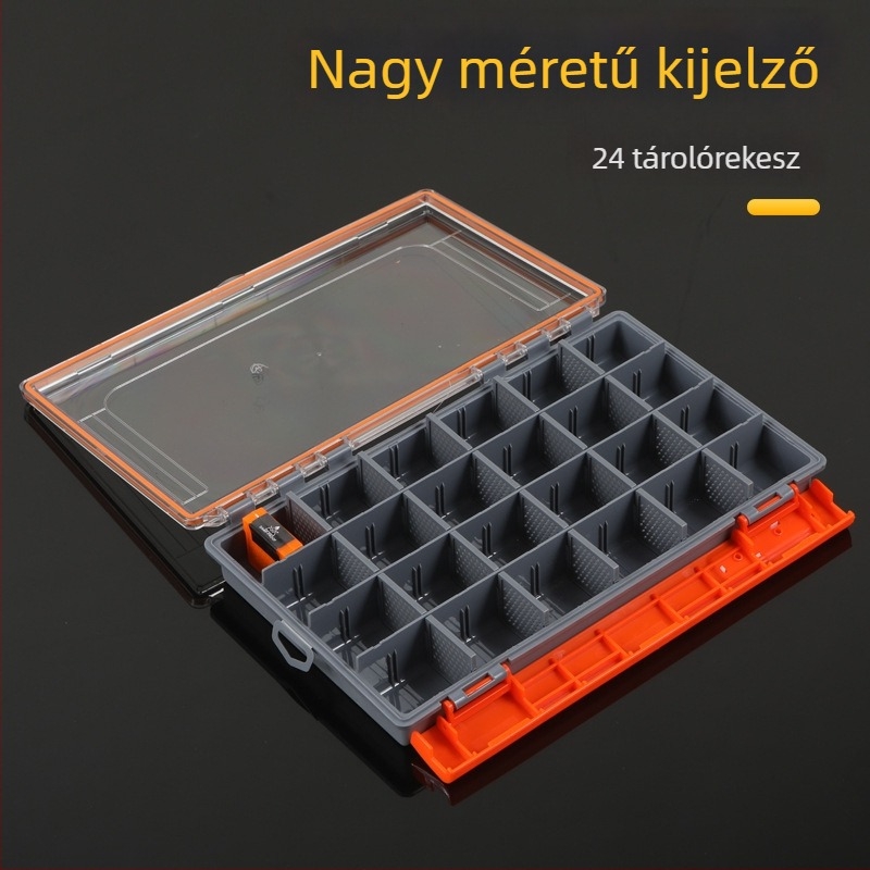 ABS anyagú horgászati műcsali tároló doboz – kiegészítők és eszközök rendezője