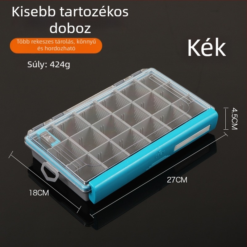 ABS anyagú horgászati műcsali tároló doboz – kiegészítők és eszközök rendezője