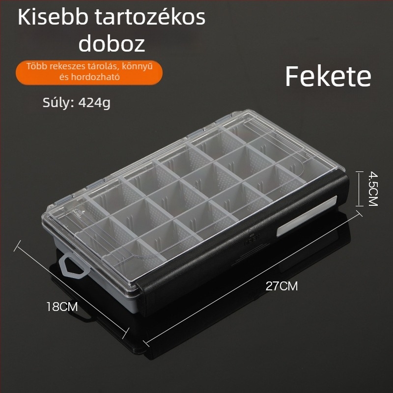 ABS anyagú horgászati műcsali tároló doboz – kiegészítők és eszközök rendezője