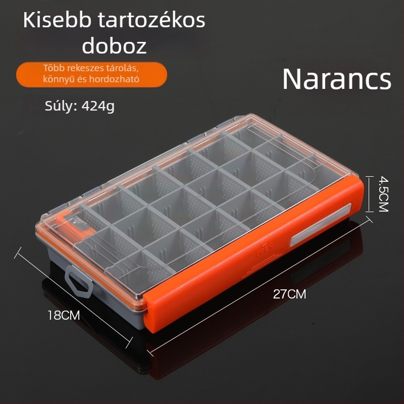 ABS anyagú horgászati műcsali tároló doboz – kiegészítők és eszközök rendezője
