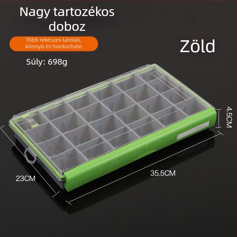 ABS anyagú horgászati műcsali tároló doboz – kiegészítők és eszközök rendezője