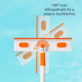 Kétoldalas ablaktisztító teleszkópos nyéllel