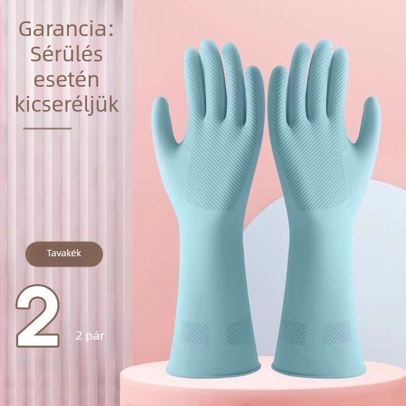 Mosogatós kesztyűk – Vízálló PVC anyag, csúszásmentes, lágy és rugalmas
