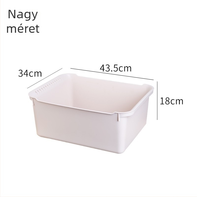 Háztartási célú vastagított műanyag téglalap alakú mosóedény, nagy méret, zöldségek, ruhák és babafürdőhöz