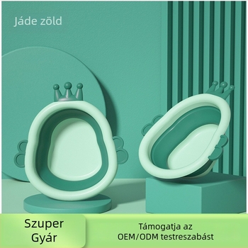 Összecsukható műanyag babamosó edény – hordozható arc- és fenékmosó edény, kicsi, testre szabható