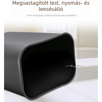 Műanyag szemetes kuka, 8L/15L, tűzálló, négyzet alakú konyhához, megerősített kivitel