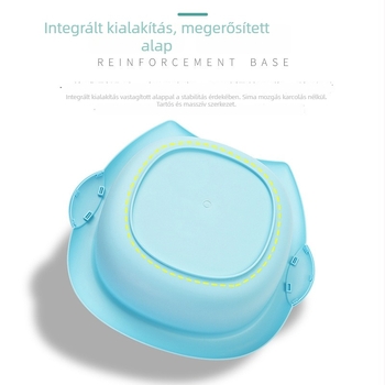 Gyerekeknek készült műanyag mosóedény, disznó alakú, aranyos rajzfilmfigura dizájn a kéz-, arc-, láb- és zöldségmosáshoz, nagy méret