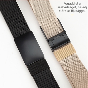 Férfi nylon öv automata csattal – kültéri, mindennapi vászonöv