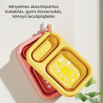 Összecsukható mosóedény kollégiumhoz, hordozható arc- és lábmosó, ruhák mosására