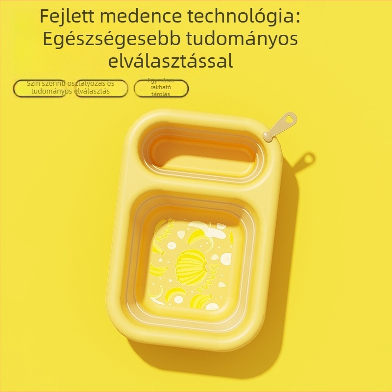 Összecsukható mosóedény kollégiumhoz, hordozható arc- és lábmosó, ruhák mosására