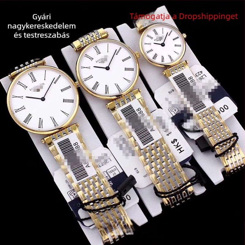 Master Series karórák férfiaknak és nőknek, vízálló automata mechanikus óra, rozsdamentes acél tokkal, zafír kristály, 38,5 mm-es számlap