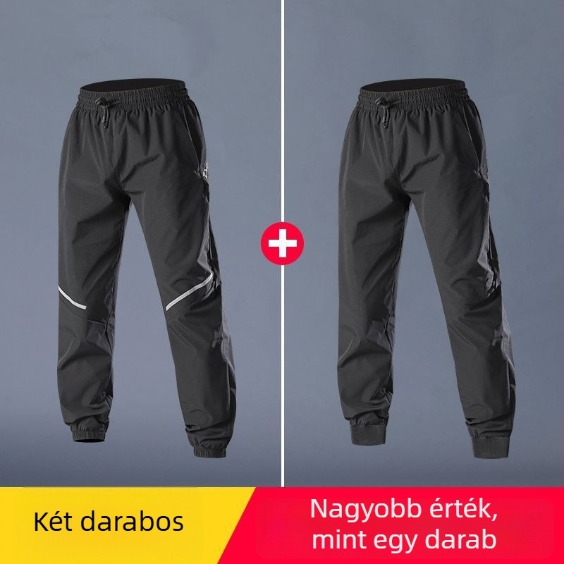 Férfi gyorsan száradó futó nadrág, nyárra, Ice Silk, sportos edzés és lazább viselet