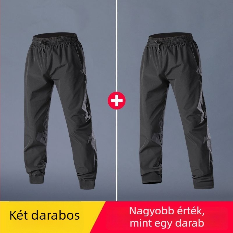 Férfi gyorsan száradó futó nadrág, nyárra, Ice Silk, sportos edzés és lazább viselet