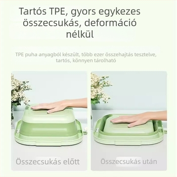 Összecsukható négyzet alakú bébi mosdó, rajzfilm mintával