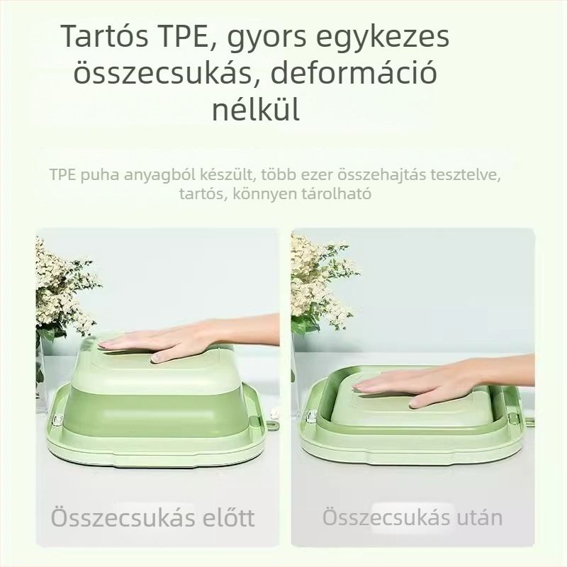 Összecsukható négyzet alakú bébi mosdó, rajzfilm mintával