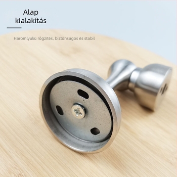 304 rozsdamentes acél ajtó stopper mágneses, fürdőszoba és hálószoba számára, korrózióálló, halk működésű, padlóra szerelhető