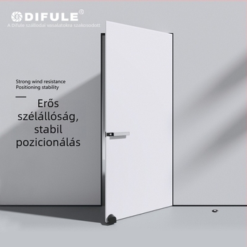 Láthatatlan mágneses ajtóstop, erős magnet, szélálló és csendes, padlóra szerelve, fürdőszobához