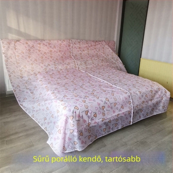Virágos mintás porvédő huzat bútorokra, poliészterből, kanapéra, étkezőasztalra és ágyra