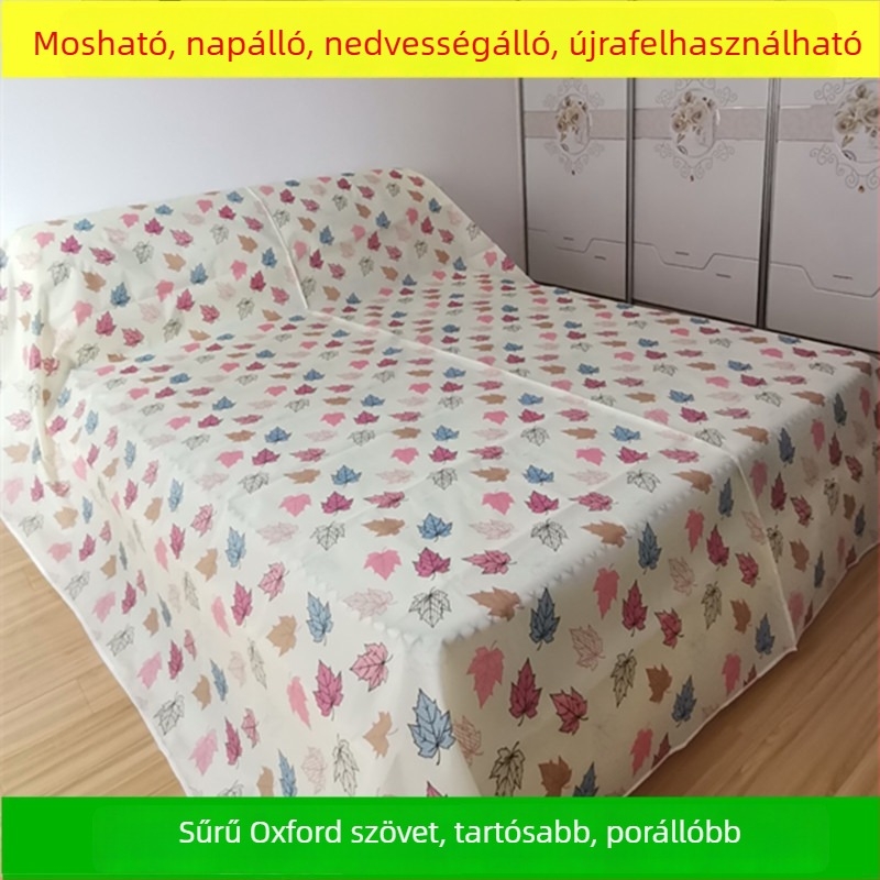 Virágos mintás porvédő huzat bútorokra, poliészterből, kanapéra, étkezőasztalra és ágyra