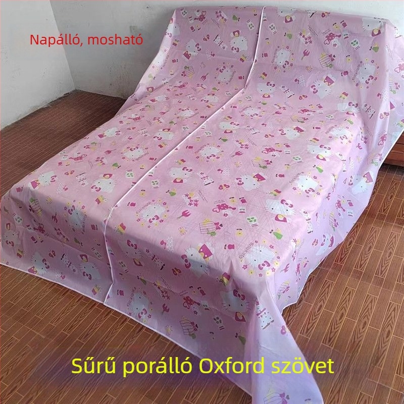 Virágos mintás porvédő huzat bútorokra, poliészterből, kanapéra, étkezőasztalra és ágyra