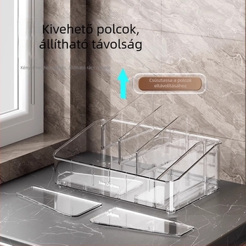 Pulton található fűszertartó polc üvegtartókkal és fűszercsomagokkal
