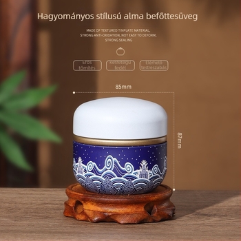 Japán stílusú nedvességálló teás doboz, mini méretű, hordozható, lezárt, testreszabható nyomtatással