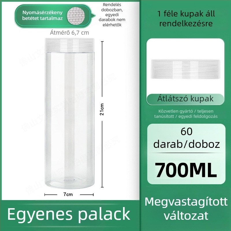 Áttetsző műanyag edény fedővel, élelmiszer-minőségű széles nyílású tároló, kekszek, diófélék, nassolnivalók és gabonafélék számára